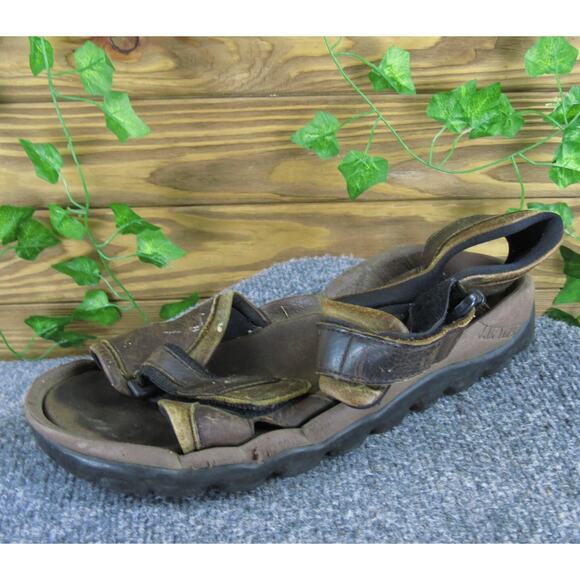 Clarks Men's Ankle Strap‎ Brown Leather Size 10 Medium Used 2025 - Picture 1 of 6